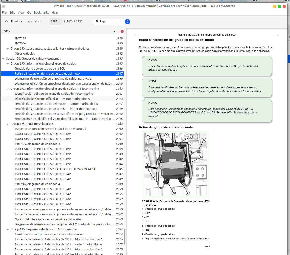 John Deere Motor diésel 6090 — ECU Nivel 14 (Edición mundial